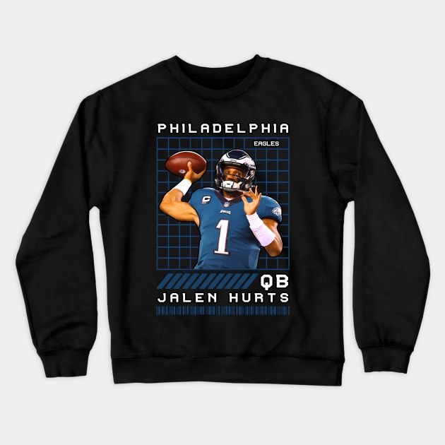 Jalen Hurts - Qb - Philadelphia Eagles Crewneck Sweatshirt by caravalo